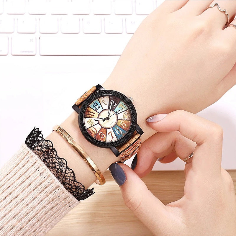 Casual Vintage Leather Women Quartz Wrist Watch Gift Clock - UrbanZ By Nisha