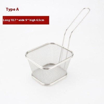 304 Stainless Steel Chips Basket Mini Frying Basket - UrbanZ By Nisha