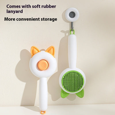 Pet Dog Brush Cat Comb Self Cleaning Pet Hair Remover Brush For Dogs Cats Grooming Tools Pets Dematting Comb Dogs Accessories Pet Products - UrbanZ By Nisha