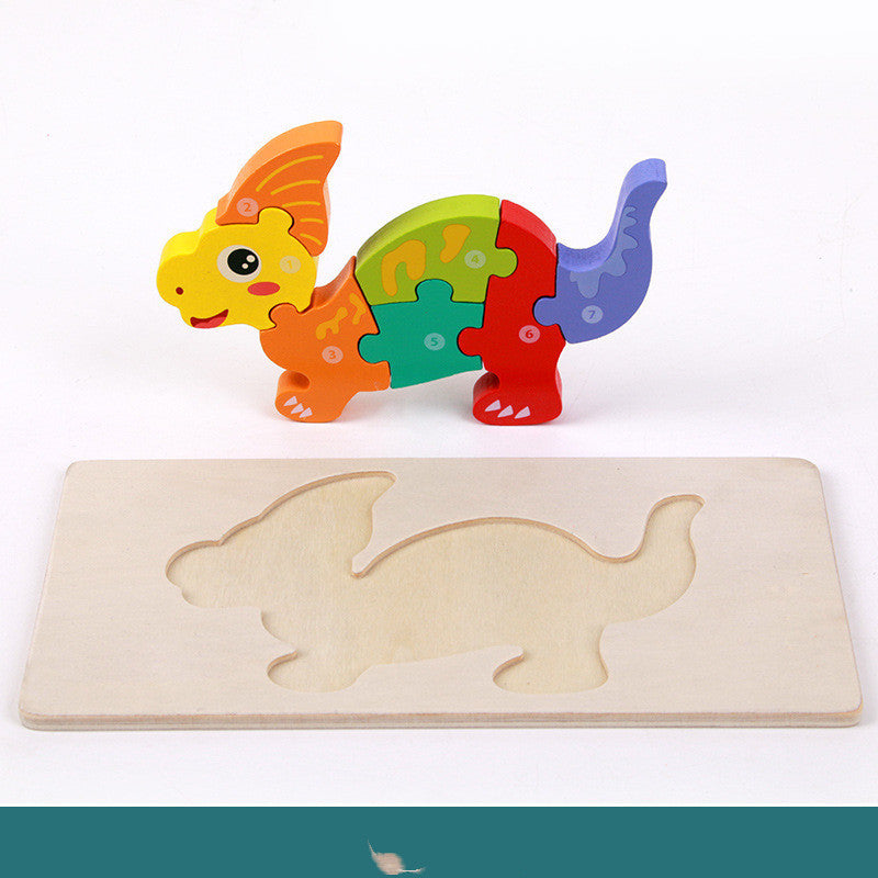 Children's Educational Toys Wooden Three-dimensional Montessori - UrbanZ By Nisha