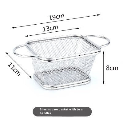 304 Stainless Steel Chips Basket Mini Frying Basket - UrbanZ By Nisha