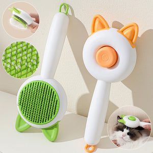 Pet Dog Brush Cat Comb Self Cleaning Pet Hair Remover Brush For Dogs Cats Grooming Tools Pets Dematting Comb Dogs Accessories Pet Products - UrbanZ By Nisha