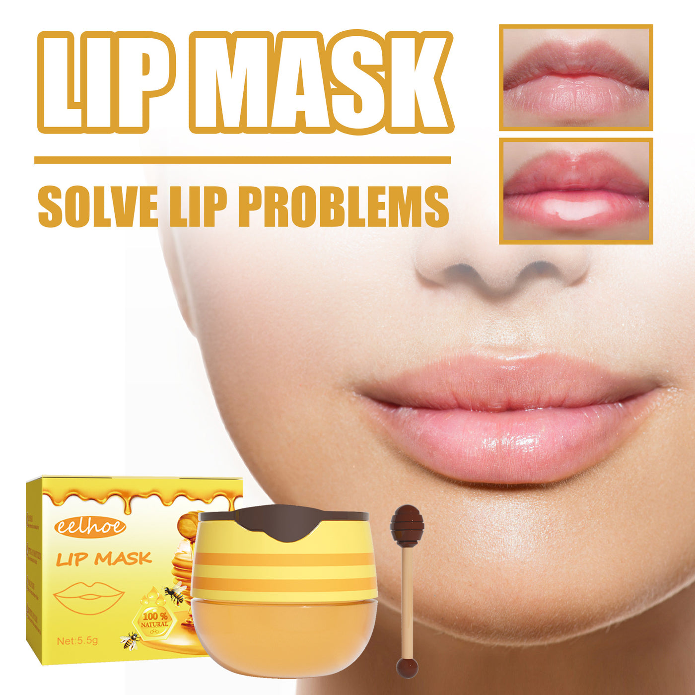 Honey Bee Moisturizing Lip Mask