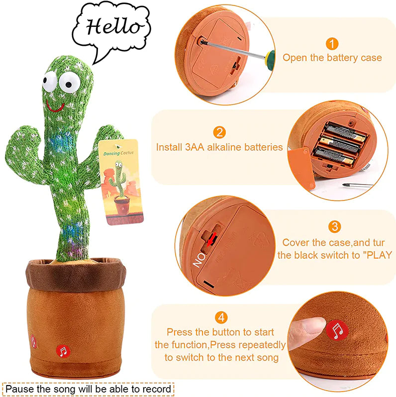 Dancing and Funny Cactus Plush Toy