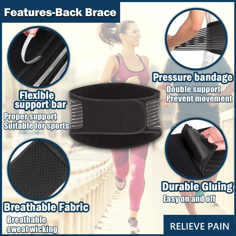 Breathable Lower Back Lumbar Support Waist Belt